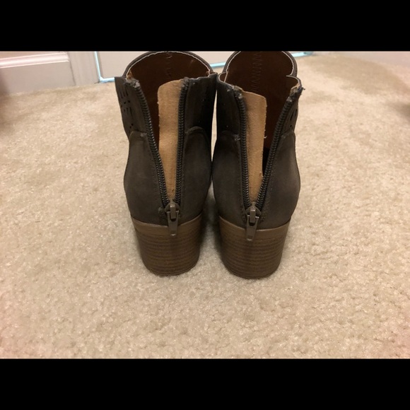 Gray Ankle Boots - Picture 3 of 4